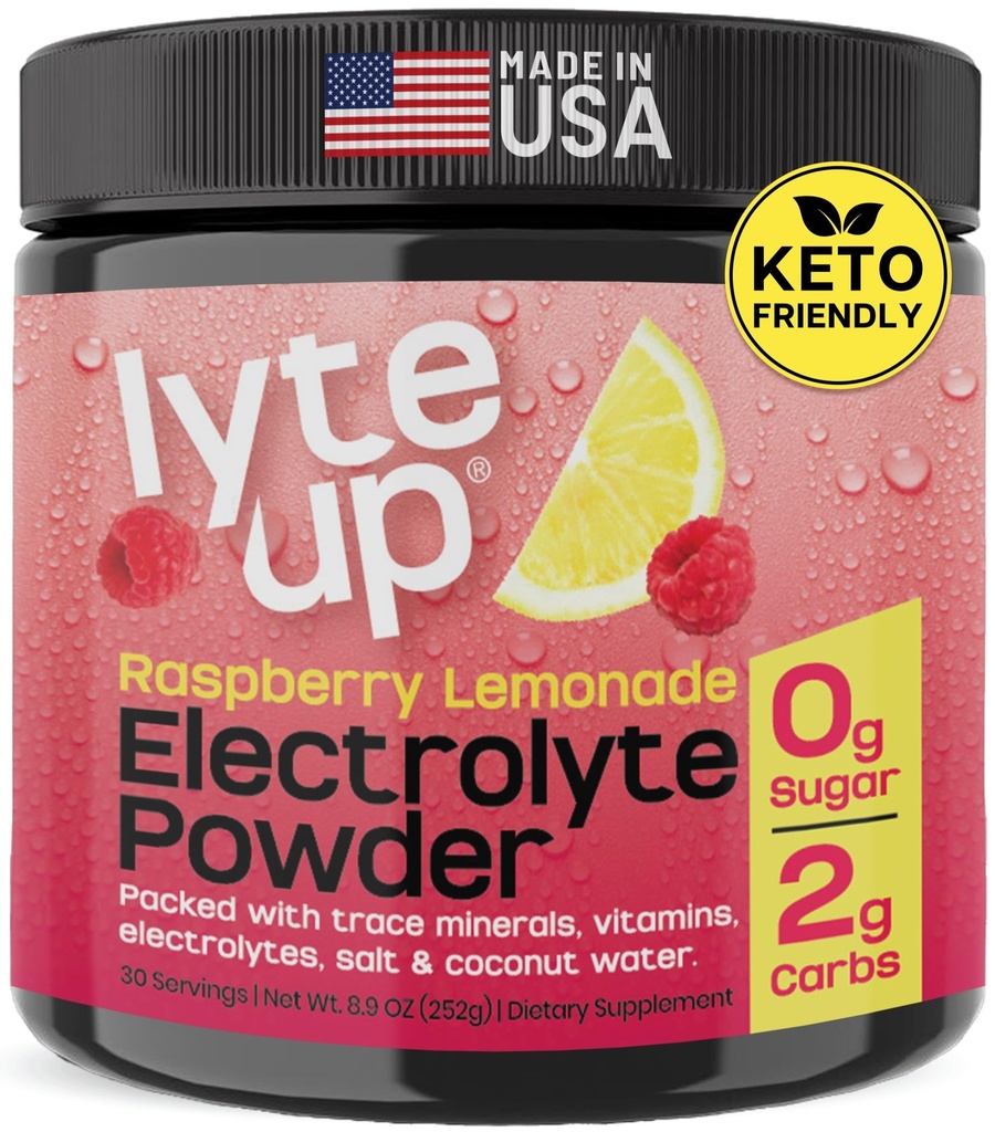 Nutriana Ketoの電解質の粉砂糖無し-ゼロ 炭水化物及びゼロ カロリーの電解物の飲み物の組合せ-Hydrationの粉のための砂糖の自由な電解質-速いElectrolytesのラズベリーLemonadeの味