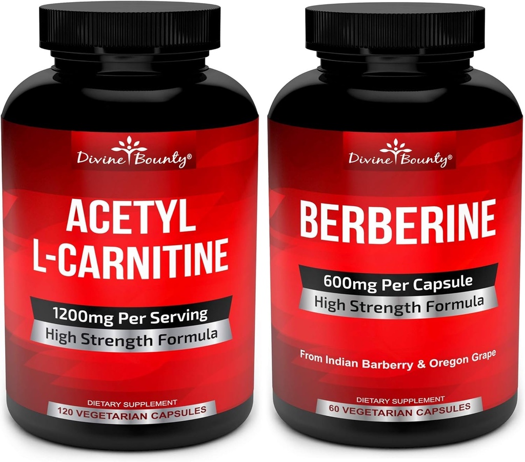 Divine Bounty Acetyl L-Carnitine & Berberine Complex バンドル