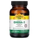 Omega-3 1000mgの魚油の国生活50のSoftgel