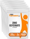 BulkSupplements.com亜鉛Glycinateパウダー - 亜鉛サプリメント、免疫サポートのためのミネラルサプリメント - グルテンフリー、サービングあたり130mg、5kg(11ポンド)(5のパッケージ)