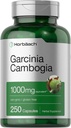 Horbaach Garcinia Cambogia Extract Pills | 1000mg | 250 Capsules | Herbal Extract Supplement | Non-GMO, Gluten Free