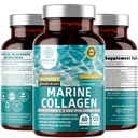 ヒアルロン酸、ビタミンC、Theaflavinおよび銅、放射性皮、毛及び釘、グルテンフリーおよび非GMO、120のベジキャップのための女性および人のためのコラージュの補足が付いている優れた海洋のコラーゲンのDipeptides