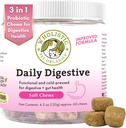 wholistic ペット オーガニック: 犬消化の健康のためのプロバイオティック 咀嚼 - 60 カウント - 犬のプロバイオティクスおよび消化酵素 - サポート腸の健康免疫の補足は犬の消化器の問題を防ぎます