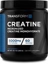 トランスフォームHQ のクレアチンの Monohydrate の粉(60 のサービング) Unflavored - サービングごとの 5000mg
