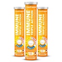 ナッツラズール免疫ビタミンC 1000mg、ビタミンD、亜鉛、サポート毎日のルーチン、グルテンフリー、砂糖なし、乳糖フリー、オレンジ風味、20錠(パック3)