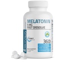 Bronson Melatonin 5mgはビタミンB6とペパーミントのタブレットを分解します - リラックスを促進します、360のベジタリアンのChewable Lozenges