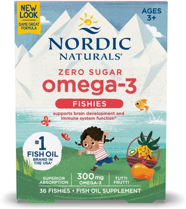 Nordic Naturals Nordic Omega-3 Fishies、Tutti Frutti - 36 Fishies - 300 mg Total Omega-3s with EPA&DHA - 健康な脳、気分、ビジョン&免疫システム - Non-GMO - 36 サービング