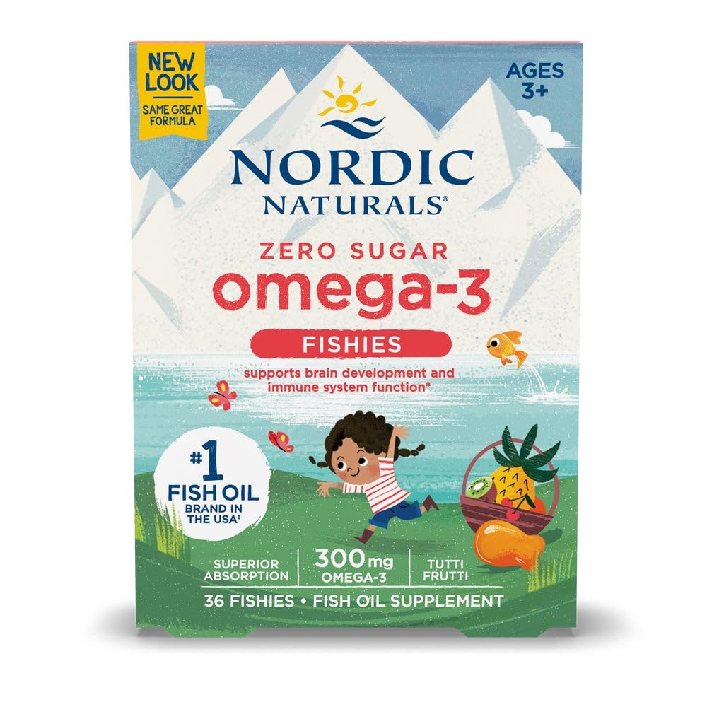 Nordic Naturals Nordic Omega-3 Fishies、Tutti Frutti - 36 Fishies - 300 mg Total Omega-3s with EPA&DHA - 健康な脳、気分、ビジョン&免疫システム - Non-GMO - 36 サービング