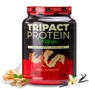 Nutrology TRIPACTビーガンプロテインパウダー - 有機エンドウ豆、ライス&カボチャプロテイン、BCAA&グルタミン植物ベースの食事代替シェイク筋肉回復&免疫、ピーナッツバター&バニラ、20サービング