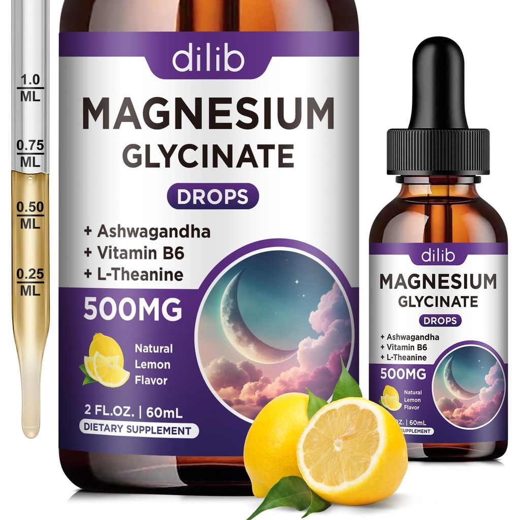 マグネシウムのGlycinateの補足、マグネシウムのGlycinate 500mgのビタミンB6、Ashwagandha、L -テアニン、Chamomile -サポート圧力救助、骨、筋肉、気分のビーガン