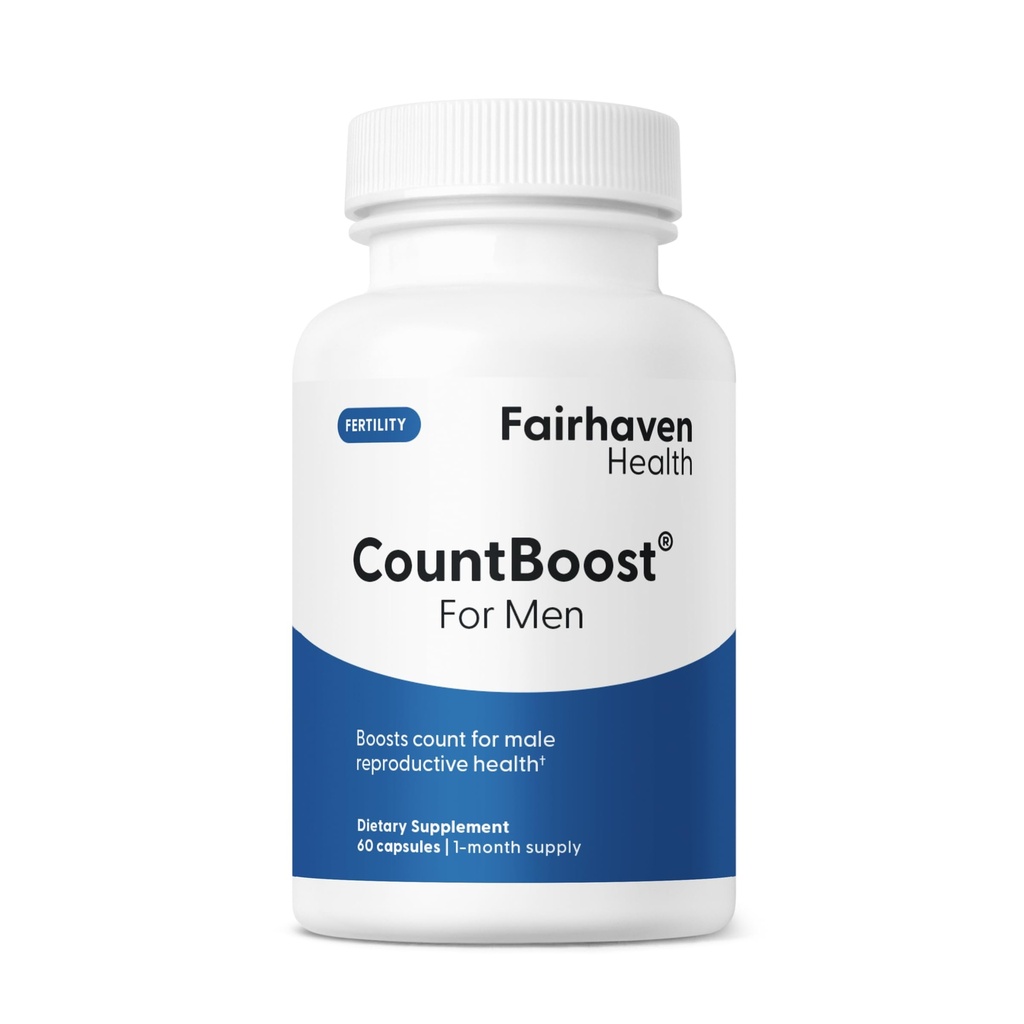 男性の最適数および容積の男性の生殖能力の補足のためのFairhavenの健康のCountBoost - Ashwagandha、ビタミンCおよびCoQ10-60のカプセルとのヒムのための事前認識の栄養