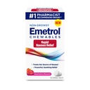 エメトロール非眠気吐救済 - アップセット胃のための咀嚼薬 - ファーマリスト推奨吐き気救済 - 混合ベリー風味、60錠