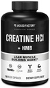 ジャック工場クレアチンHCL + HMBカプセル - シナジーCON-CRET、myHMB、および改善された成長、強さおよび減らされた筋肉故障のためのビタミンDの方式 - 150のカプセル