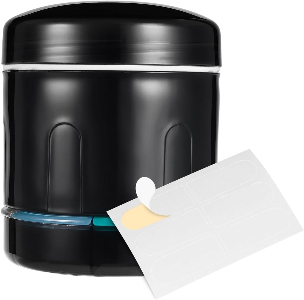 Sukuos の広い開始の設計と毎日大きい丸薬のオルガナイザー、6 及び 7 のコンパートメント、さまざまな薬/ビタミンを握る週刊の丸薬箱が付いている結合された丸薬のびんのオルガナイザー、含んでいます 12 の PC のラベル