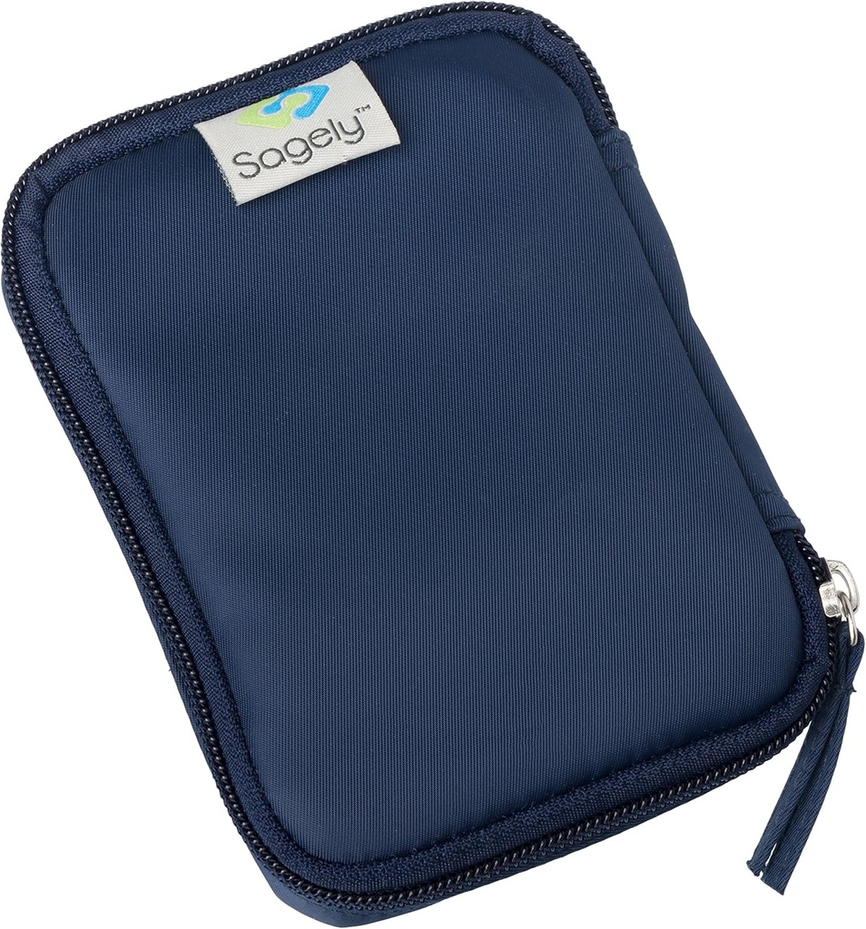 Sagely の海軍週末旅行携帯用薬の袋は 3 つの賢いスマートな XL 週刊の丸薬のオルガナイザーのポッドのための袋に入れます