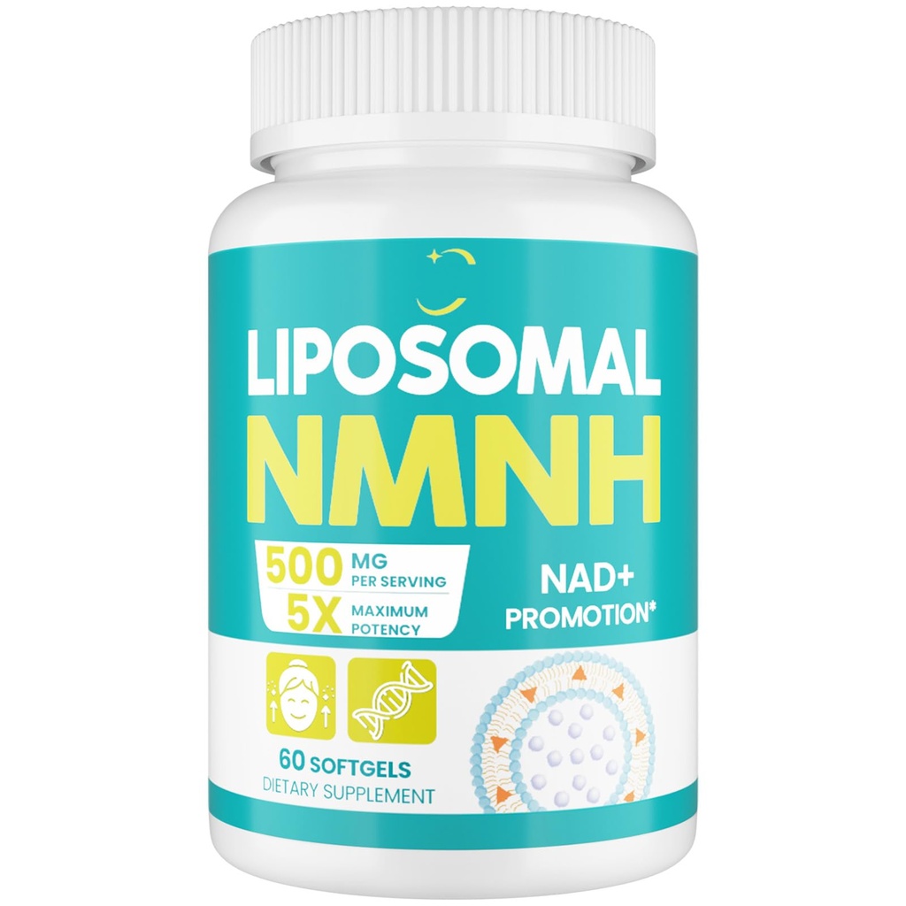 Liposomal NMNH (Dihydronicotinamide Mononucleotide) - NMN Supplement Alternative, 60 Softgels