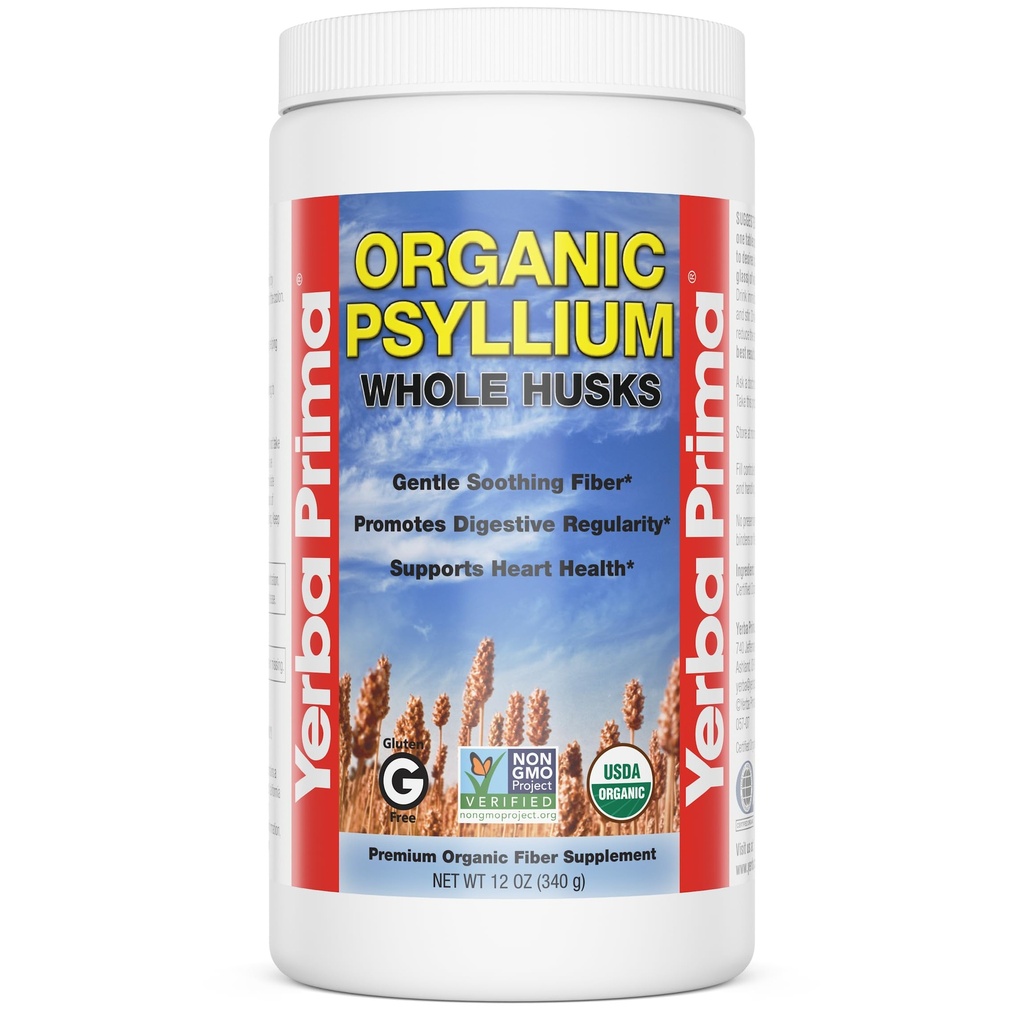 Yerba Primaの有機性Psylliumの全小屋12のoz -自然な食事療法繊維の補足、非GMO、グルテンフリー、KetoおよびVegewelは規則性サポートのために友好的、Unflavored