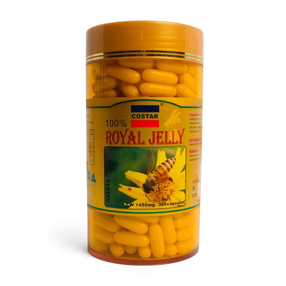 ロイヤルゼリーサプリメント1450mg - 365カプセル - 活力と幸福のための栄養素が豊富 - オーストラリア製
