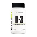 NutraBioビタミンD(5000 IU)、免疫サポート - 90野菜カプセル