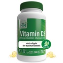 健康スロー栄養ビタミンD3 10,000iu 360ミニソフトジェル 最大給餌用 | 250mcg Cholecalciferol | 3rd Party Test | Non-GMO USP オーガニックエボOグレード | 免疫健康サポート