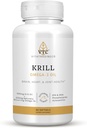 VTC VitaTradingCo. Krill Omega-3 Oil Supplement | 100mg 純正極油(NKO) | EPA & DHA アスタキサンチン | 脳・心臓・関節・眼サポート | 60 Softgels