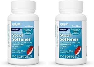 基本的な心配の腰掛けの軟化剤のLaxativeのDocusateナトリウム100のmgのSoftgels、便秘救助のための100の計算(パッケージ2)