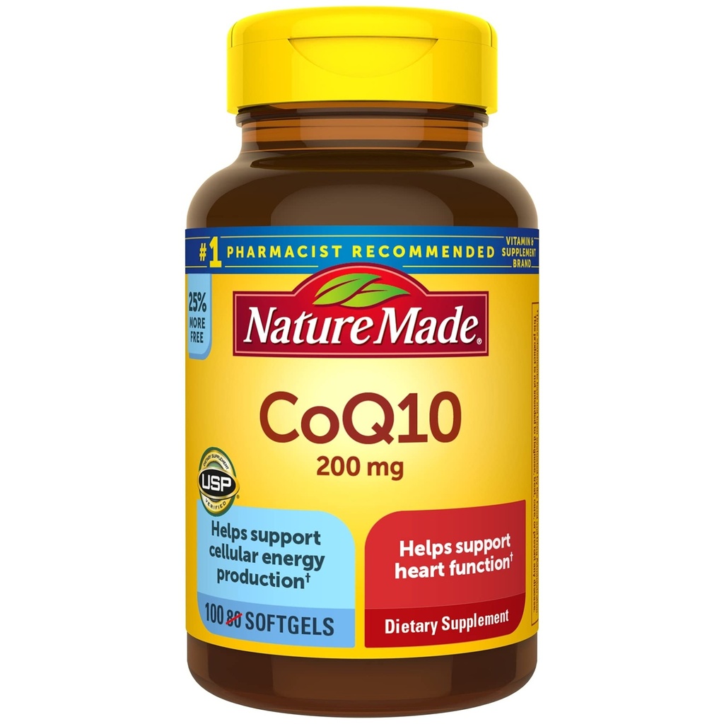自然はCoQ10 200のmgを、中心の健康および細胞エネルギーの生産、100 Softgelsの100日の供給のためのサプリメント作りました