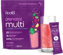 Root'd Prenatal Multivitaminパウダー - 3x電解質、葉酸塩、鉄、D3 for Mom&Baby、7 スーパーフード&プロバイオティクス、砂糖フリービタミン&水分補給  30ビタミンドリンクパケット