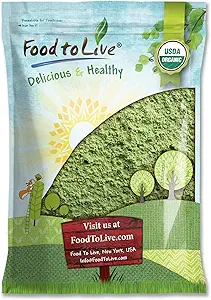 食品は、有機小麦粉の粉を生きる, 4 ポンド — 非GMO, 全リーフ, 生, 非照射, 純粋な, ビーガンスーパーフード, バルク, ジュースのための偉大な人, 繊維で豊富, クロロフィル, 脂肪酸とミネラル