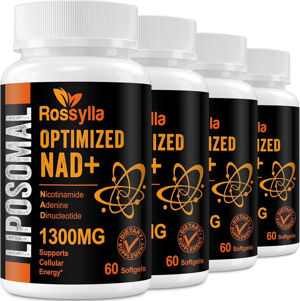 1300 MG Liposomal NAD+ サプリメント | 吸着性が高い | NAD+ ブーストへの最も純粋な NAD Supplemet Effetively | NAD+のボーズ 老化の防衛のためのサプリメント, 細胞エネルギー, 長寿 | 240 カウント