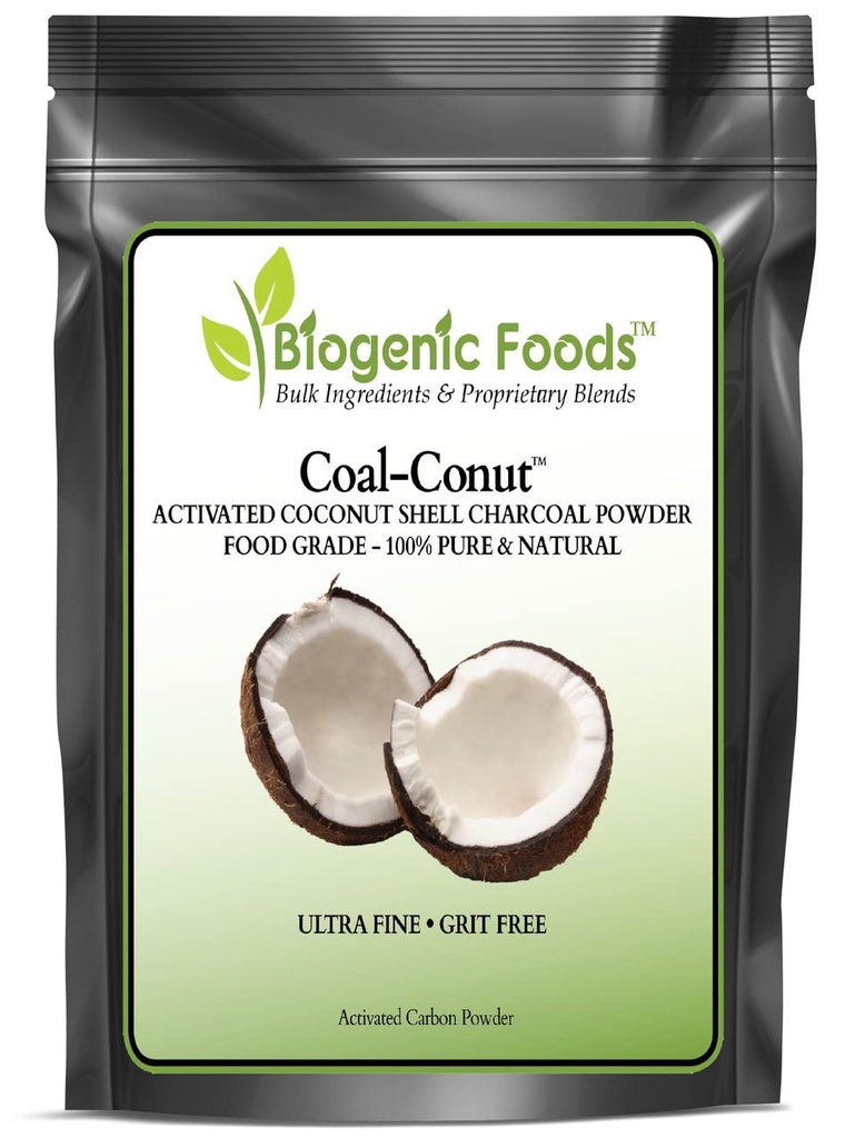 Coal-ConutTM - 活性ココナッツシェルチャコールファインハスクフードグレードパウダー(Ultra-Fine) - 有機使用承認