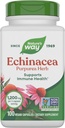 Nature's Way Echinacea Purpurea Herb, 免疫サポートサプリメント*, 1200 mg / 3-カプセルサービング, 非GMOプロジェクト検証, ビーガン, 100 カプセル (パッケージ 5 月 Vary)
