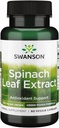 Swanson Spinachの葉のエキス - 全体的な健康を促進する草の補足 - 緑の食糧の方式w/BeneficialのThylakoids及びChlorophyll - (60の野菜のカプセル、650mgそれぞれ)