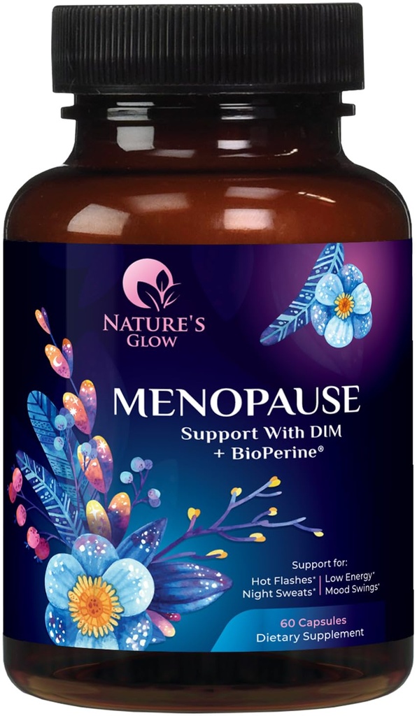 女性のためのMenopauseの補足 DIM - 女性のための自然なホルモン サポート、エネルギー及び皮の健康、熱いフラッシュおよび夜はサポートを汗をかきます- 60のカプセルを汗をかきます
