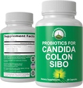 Candida、コロンクレンズ、IBS、SIBOサポート用のプロバイオティクス。 医師の推奨プロプライエタリマイクロバイオムリセットプロバイオティクスサプリメント。 女性のための腸の健康および成長の処置のカプセル及び人