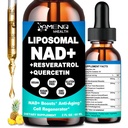 NADの補足、Liposomal NADのニコチンアミドのリボシドResveratrol 900mg Quercetion、TMG、ビタミンB3の細胞の再生装置、長寿、エネルギー、反老化、焦点のための高い効力 NADのプラスの液体の補足