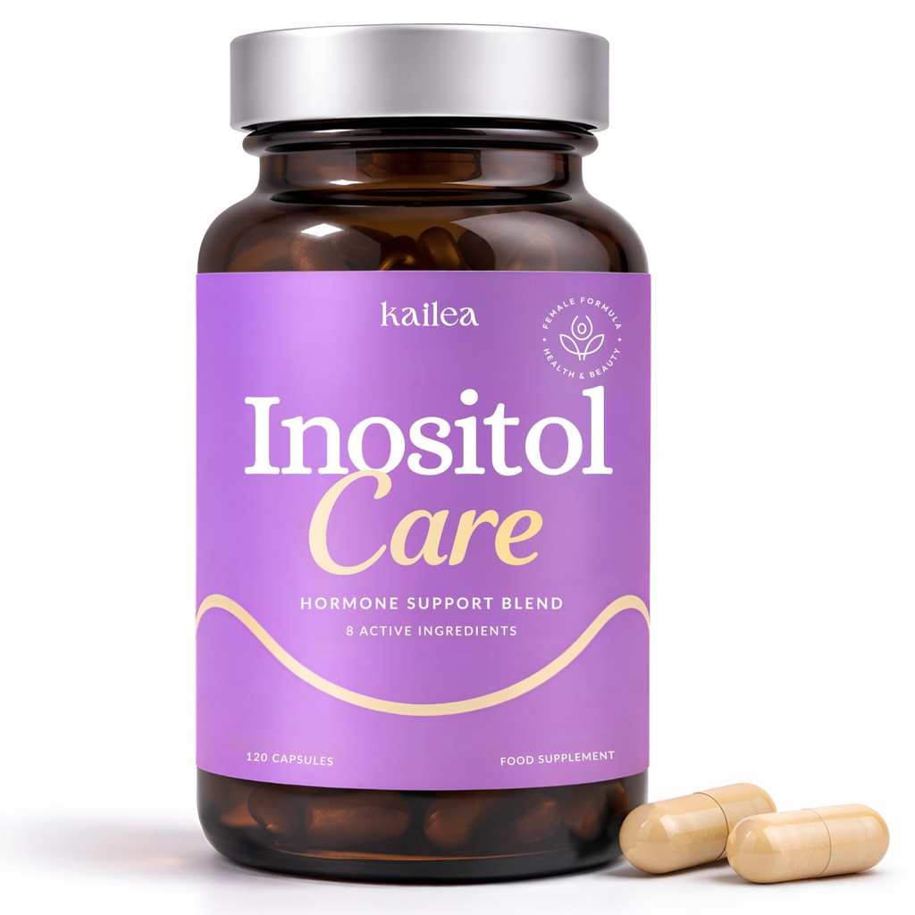 kailea 8-in-1 Inositol Complex for Women - Myo-Inositol, NAC, Maca Root, Folate & Chromium | Supports Hormone Balance & Healthy Metabolism | 120 Capsules