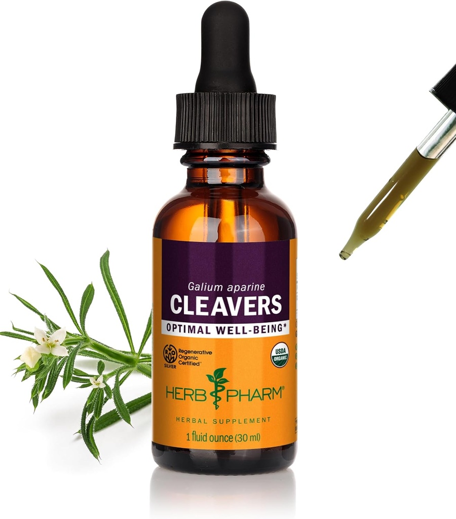 Herb Pharm Cleaversの液体のエキス- 1 Oz (DCLEAV01)