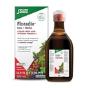 Floradixの鉄及びハーブ-エネルギー サポートのための液体の草の補足-ビタミンC及びビタミンBの複合体が付いている鉄の補足-人及び女性のための- 16.9のfloz