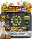 Googipet Premium 10 in 1 犬のビタミンマルチビタミンGut Health、犬のビタミンとサプリメントw /ビタミンC&グルコサミンと共同サポート(チキン&野菜味)