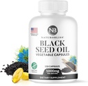 NaturoBlissブラックシードオイル - 150 Softgelカプセルスキンヘルス(非GMO&ビーガン)プレミアム冷間プレスニゲラサティバ生産純粋な黒カミンシードオイル - 2カプセルサービングあたり1000mg - 75サービング
