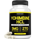男性と女性のためのヨヒンビンHCL 5mg(270カプセル)ヨヒンベバークパウダーよりも強力 - 品質保証 - ポット&純度のためにテストされたサードパーティ - ビーガン、グルテンフリー&非GMO - 米国製