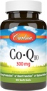 カールソン - Co-Q10、共同酵素Q10、300のmg、エネルギー生産及び中心機能、60のSoftgels