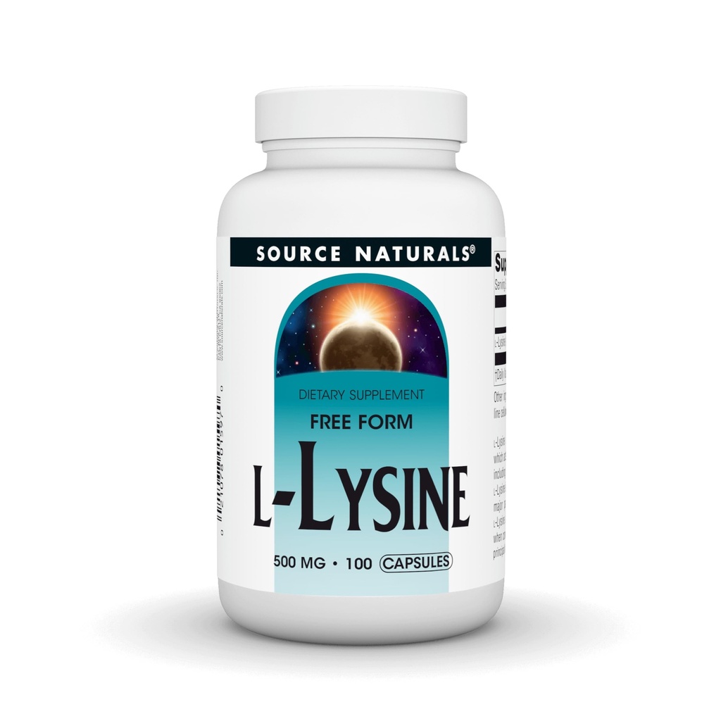 源のNaturals L-Lysineの自由な形態-アミノ酸の補足はエネルギー形成及びコラーゲン- 100のカプセルを支えます