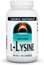 源のNaturals L-Lysineの自由な形態-アミノ酸の補足はエネルギー形成及びコラーゲン- 100のカプセルを支えます