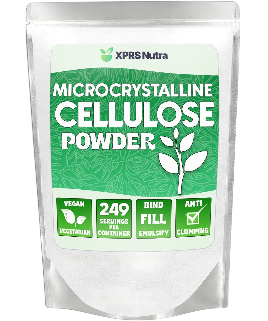 XPRS Nutraの微結晶のセルロースの粉-無臭のセルロース繊維の粉- 100%の純粋な粉にされたセルロースの補足はPillのバインダーの組合せおよびセルロースのり(1.10ポンド)のための不溶性繊維です
