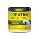 CON-CRETクレトクレアチンHClパウダー | 筋肉・認知・細胞エネルギーサポート | ブロッティング・クランプなし | 米国製・NSF認定 | 不燃 (100 人前)