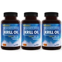BioEmblem 3のパックのAntarcticのKrillオイル1000mg Softgels、EPA + DHA、アスタキサンチンおよびPhospholipidsの高いレベルが付いているオメガ3sオイルは、頭脳の健康、180カウント非GMO、グルテンフリー、90日の供給を支えます