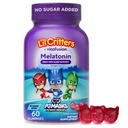 L'il Critters PJマスクMelatonin Gummyサプリメント、60ガミー