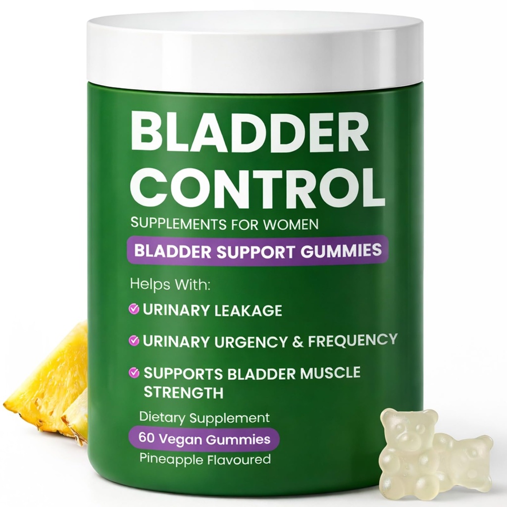 Bladder Control Supplements – Urinary Tract Health for Women | Overactive Bladder Support, UTI Relief & Infection Treatment | Daily Feminine Wellness Gummies – 60 Pineapple Flavor